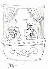 Waldorf Statler Muppets Langridge sketch template