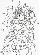 Sakura Coloring Cardcaptor Card Pages Drawing Captor Color Cardcaptors Cute Captors Deviantart Character Library Supposed Sheet Printable Adult Books Getdrawings sketch template