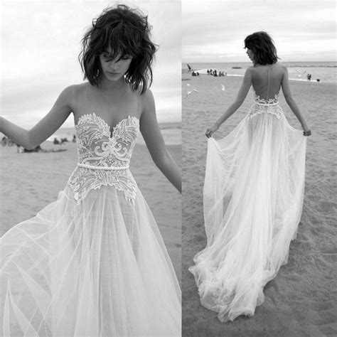Discount Simple Beach Wedding Dresses Summer 2016 Sexy Sheer Sweetheart