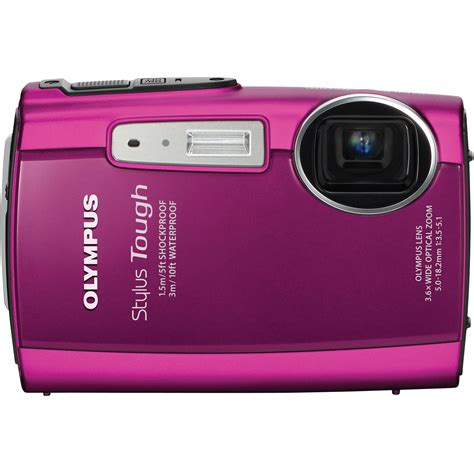 olympus stylus tough  digital camera pink  bh photo