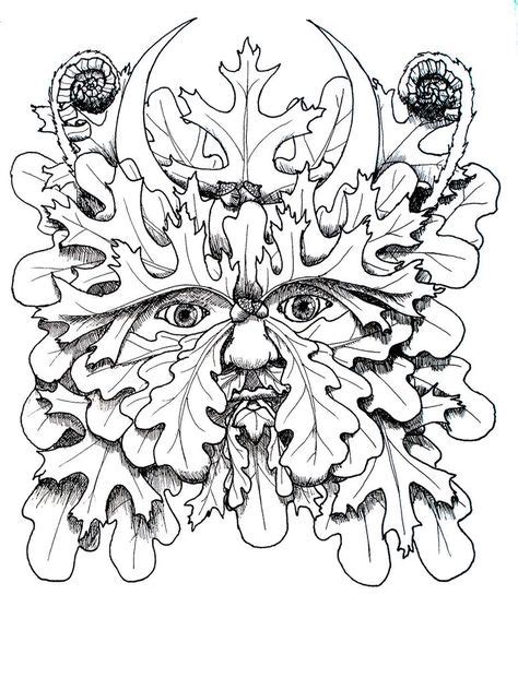green man images green man coloring pages coloring books