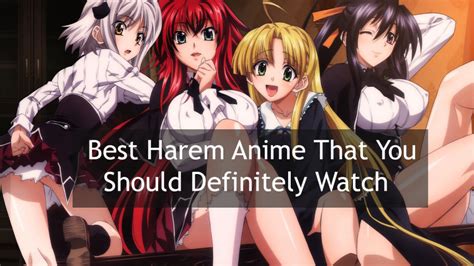 40 best harem anime that you should definitely watch