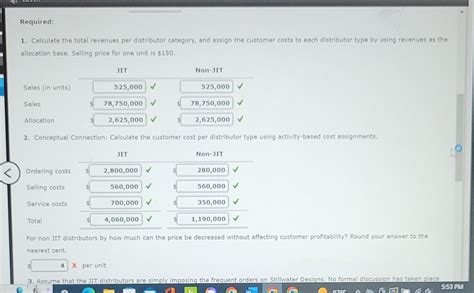 solved activity based customer driven costs suppose  cheggcom