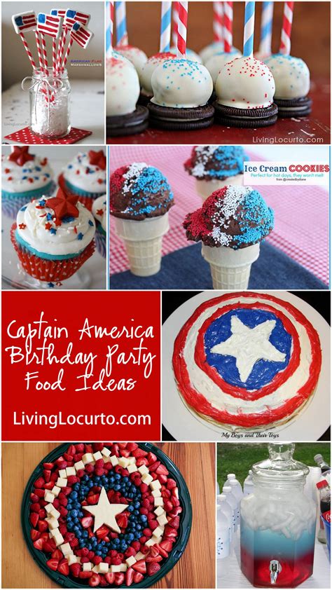 Captain America Birthday Party Food Ideas Christmas Work