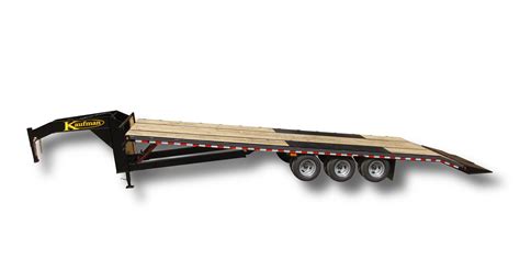 deluxe  gvwr flatbed tilt gooseneck trailer  kaufman trailers