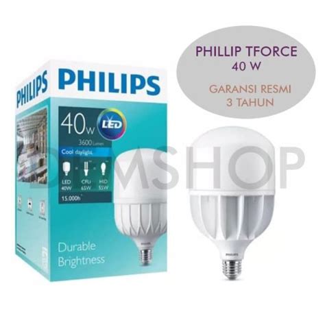 Jual Lampu Philips Led T Force 40 Watt Tabung Putih Kota Surabaya
