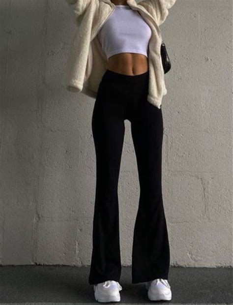 black flare pants outfit stil kiyafetler moda kiyafetler tarz moda