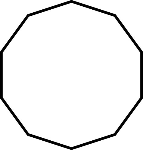 10 sided polygon clipart etc