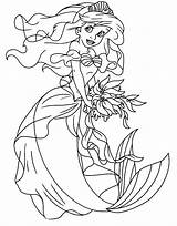 Arielle Princess Disneyclips Mermade Meerjungfrau Fabius Princesses 1149 Prinzessin Fisch Justcolorr sketch template
