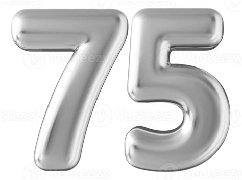 silver  number   png