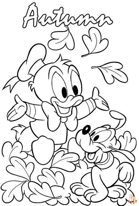 disney fall coloring pages printable  coloring sheets