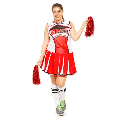 glee club style cheerios cheer girl costume adult cheerleader system
