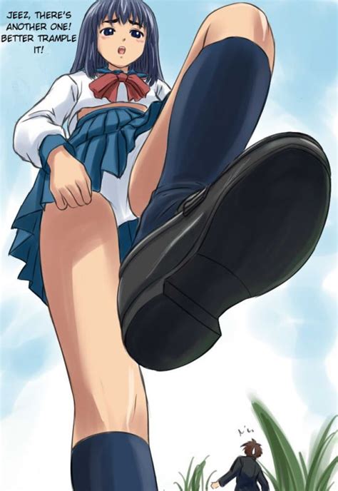 anime giantess schoolgirl upskirt