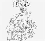 Chota Bheem Pogo Cartoon Drawing Coloring Disney Wallpaper Wallpapers Colour sketch template
