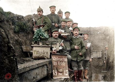 imperial german   ww  colour christmas truce world war