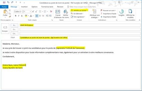 envoyer sa candidature par mail mirebw
