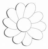 Flower Outline Cliparts Flowers Simple Attribution Forget Link Don sketch template