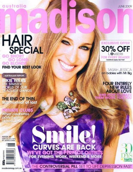 sarah jessica parker madison magazine june 2009 cover