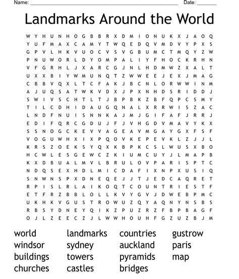 landmarks   world word search wordmint