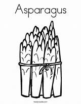 Coloring Asparagus Green Worksheet Pages Print Esparragos Printable Veggie Twistynoodle Template Knees Shoulders Toes Head Noodle Color Food Colors Change sketch template