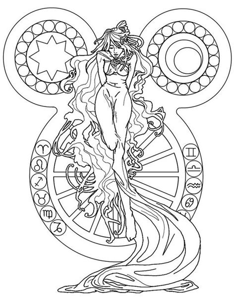 zodiac sign advanced coloring pages  grown ups  youre