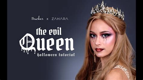 The Evil Queen Halloween Makeup Tutorial 13rushes X Zahara Youtube
