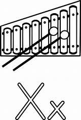 Xylophone Clip Clipart Clker Vector sketch template