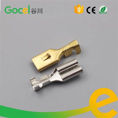 7 8mm Brass Electrical Connector Terminal Female Crimp Terminal With
