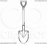 Shovel Clipart Illustration Royalty Vector Lal Perera sketch template