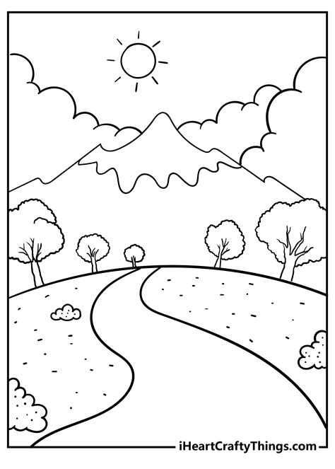 coloring pages  adults nature printable