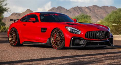hp mercedes amg gt   red  anger  images carscoops