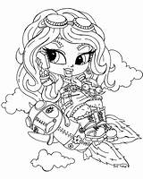 Coloring Monster High Robecca Steam Little sketch template