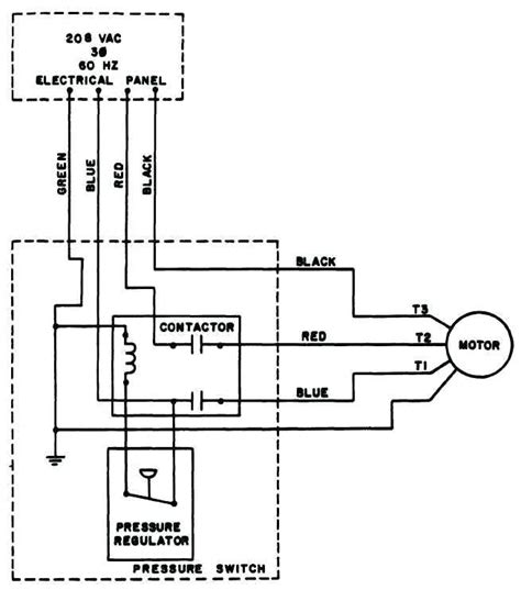 single phase air compressor wiring diagram easywiring