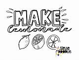 Lemonade Coloring Doodles Lemons sketch template