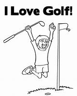 Golfe Jogando sketch template