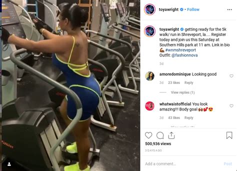 Booty And Body Toya Wright S Fitness Photo Leaves Fans Lusting