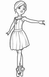Coloring Pages Ballerina Camille Disney sketch template