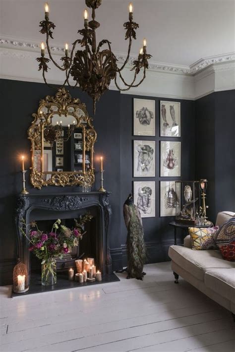 aesthetic  vintage room decoration gothic living rooms chic living