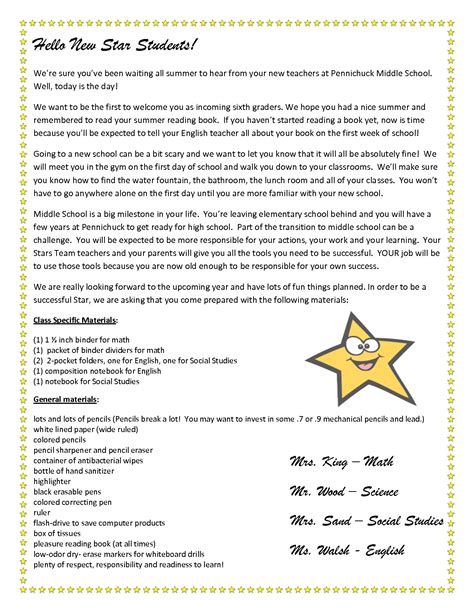 teacher  letter  students stars team  letter