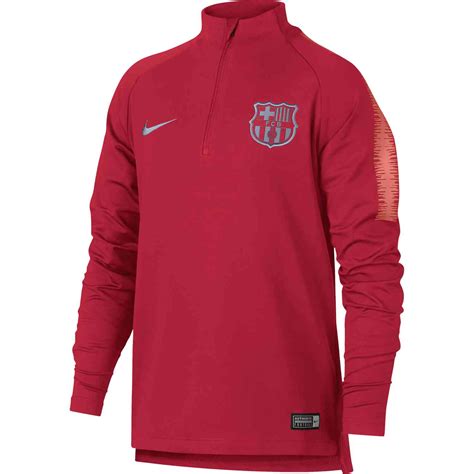 nike barcelona dry squad drill top youth tropical pink soccerpro
