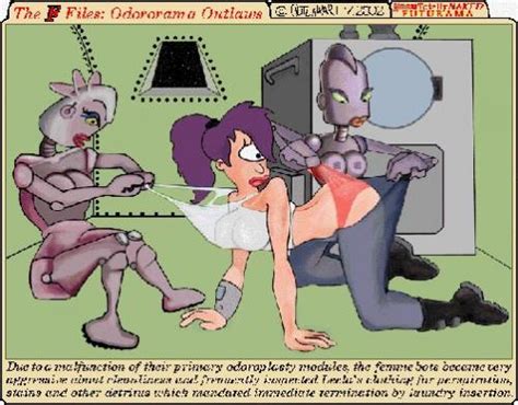 leela turanga is getting her bra and panties pulled by lesbian robots… and she s enjoying it