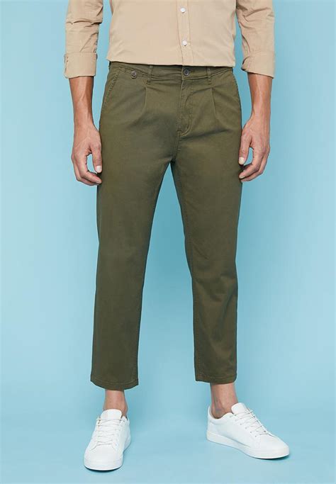 pleated tapered chino khaki green superbalist pants chinos