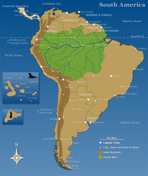 Map Of South America Southwind Adventures