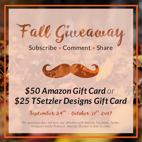 Fall Giveaway Tsetzler Designs