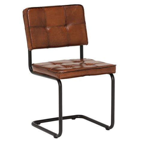 Byron Leather Dining Chair Light Brown Brown Dining Chairs Leather