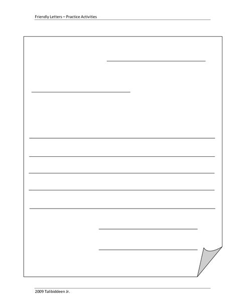 blank letter writing template  kids  template ideas