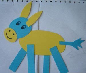 paper donkey craft preschool crafts christmas sunday school bible