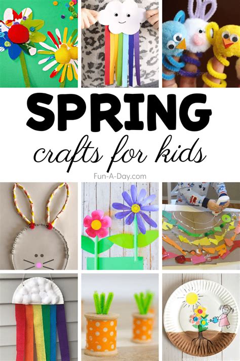 spring crafts perfect  preschoolers fun  day