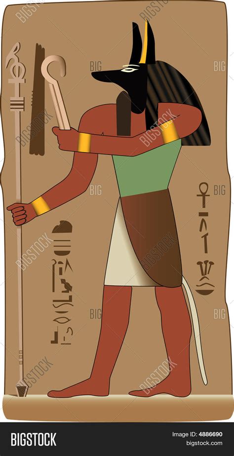 Anubis Egyptian God Vector Vector And Photo Bigstock