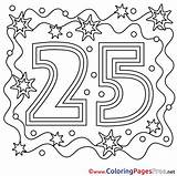 25 Colouring Birthday Happy Years Coloring Pages Sheet Title sketch template